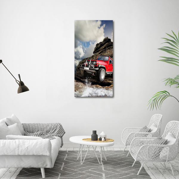 Tablou pe sticlă acrilică masina off-road
