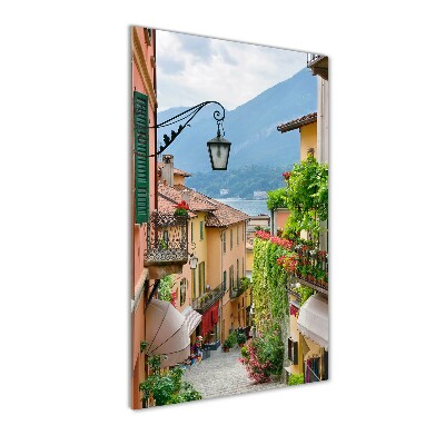 Pictura pe sticlă acrilică străzile italiene