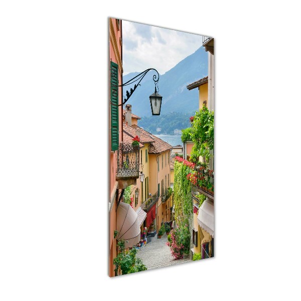 Pictura pe sticlă acrilică străzile italiene