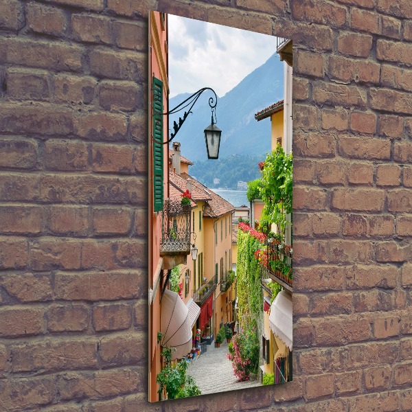 Pictura pe sticlă acrilică străzile italiene