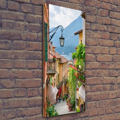 Pictura pe sticlă acrilică străzile italiene