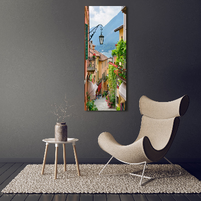Pictura pe sticlă acrilică străzile italiene