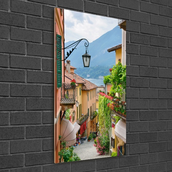 Pictura pe sticlă acrilică străzile italiene