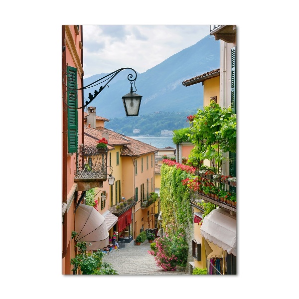 Pictura pe sticlă acrilică străzile italiene