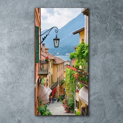Pictura pe sticlă acrilică străzile italiene