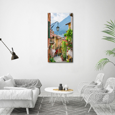 Pictura pe sticlă acrilică străzile italiene