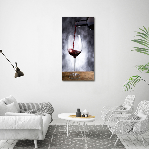 Tablou pe acril vin rosu