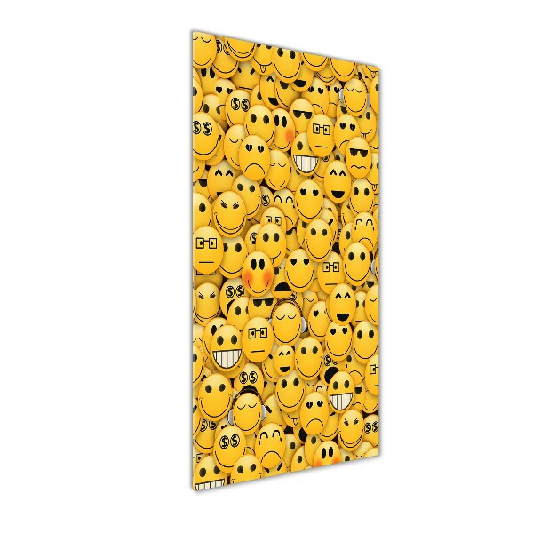Tablou pe sticlă acrilică emoticoane
