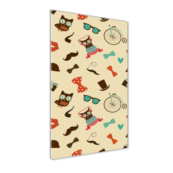 Tablou pe acril Owl ochelari de biciclete