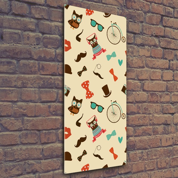 Tablou pe acril Owl ochelari de biciclete
