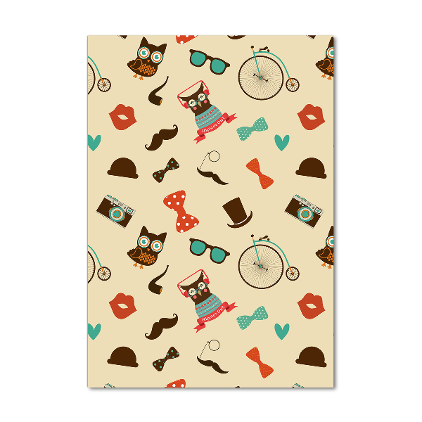 Tablou pe acril Owl ochelari de biciclete