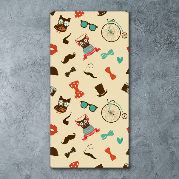 Tablou pe acril Owl ochelari de biciclete