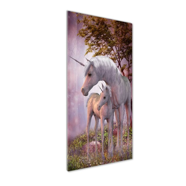 Tablou acrilic unicorni