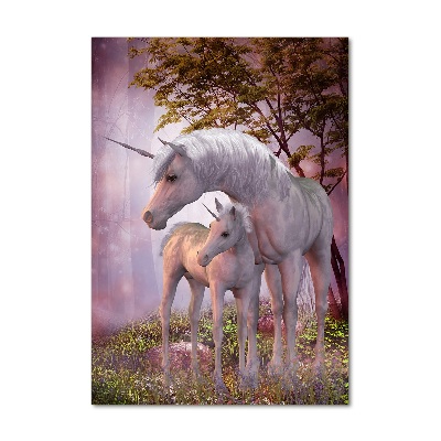 Tablou acrilic unicorni