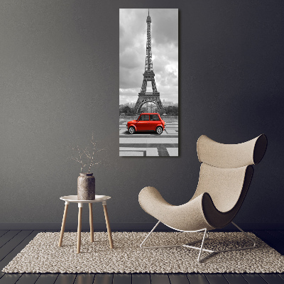 Tablou acrilic Turnul Eiffel auto