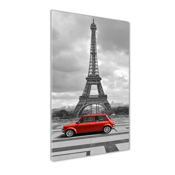 Tablou acrilic Turnul Eiffel auto