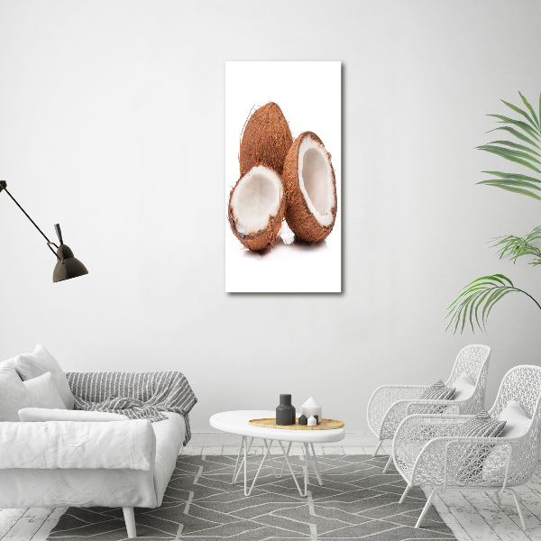 Tablou pe sticlă acrilică nucă de cocos