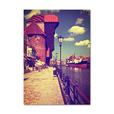 Tablou pe sticlă acrilică Polonia Gdańsk