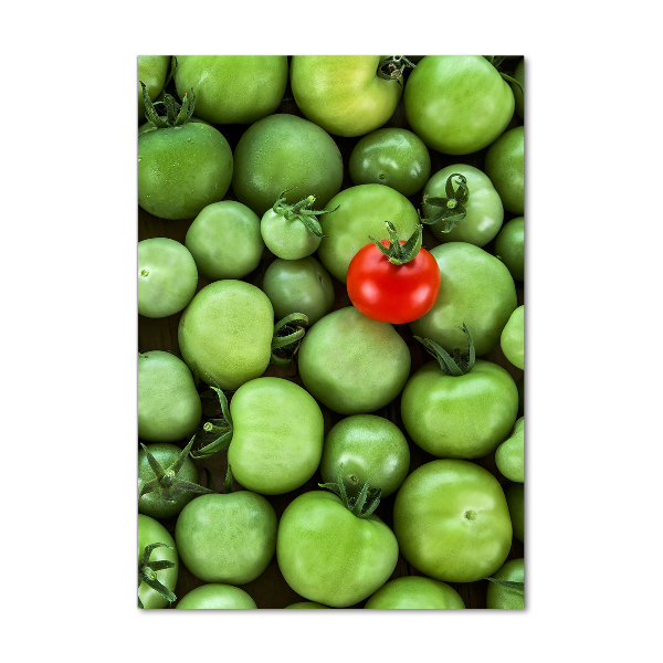 Tablou pe sticlă acrilică tomate roșu