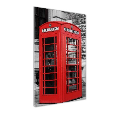 Pictura pe sticlă acrilică cabina telefonica
