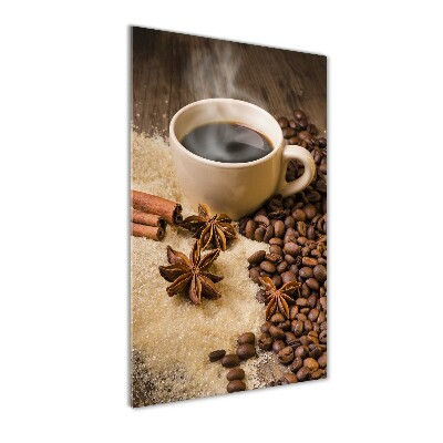 Tablou pe sticlă acrilică ceașcă de cafea