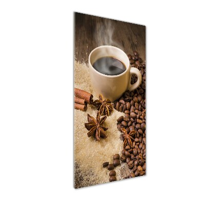 Tablou pe sticlă acrilică ceașcă de cafea