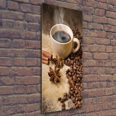 Tablou pe sticlă acrilică ceașcă de cafea