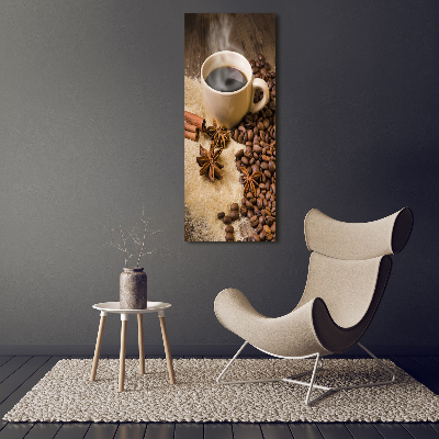 Tablou pe sticlă acrilică ceașcă de cafea