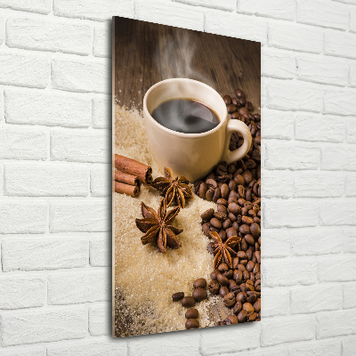Tablou pe sticlă acrilică ceașcă de cafea