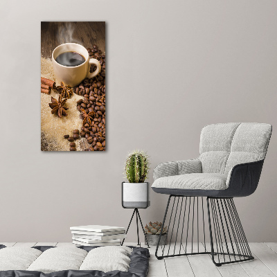 Tablou pe sticlă acrilică ceașcă de cafea