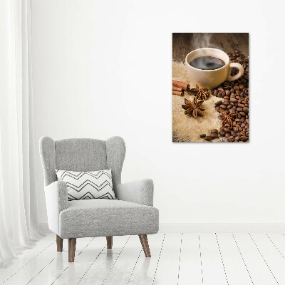 Tablou pe sticlă acrilică ceașcă de cafea