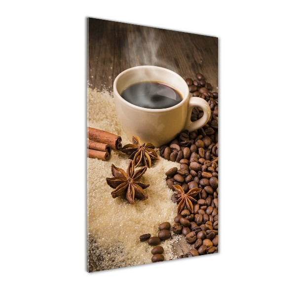 Tablou pe sticlă acrilică ceașcă de cafea