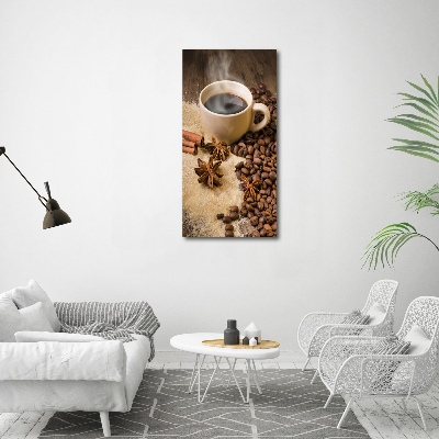 Tablou pe sticlă acrilică ceașcă de cafea