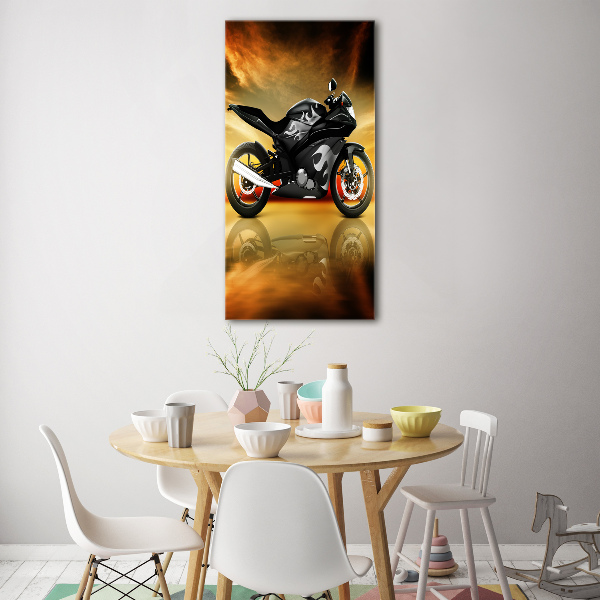 Tablou pe sticlă acrilică Motocicletă