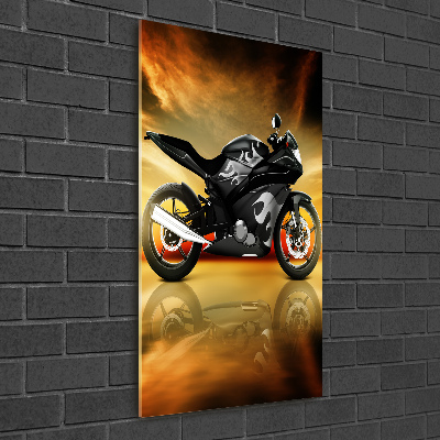 Tablou pe sticlă acrilică Motocicletă