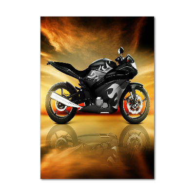 Tablou pe sticlă acrilică Motocicletă