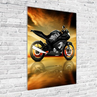 Tablou pe sticlă acrilică Motocicletă
