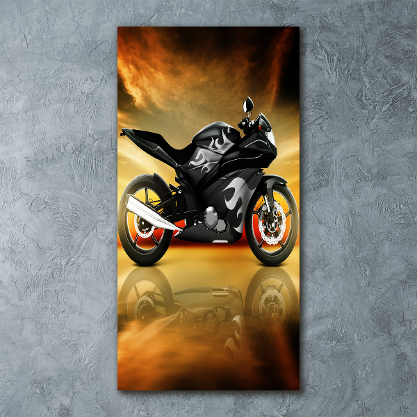 Tablou pe sticlă acrilică Motocicletă