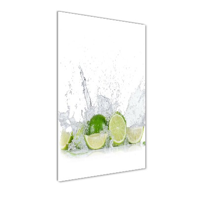 Pictura pe sticlă acrilică Lămâie verde