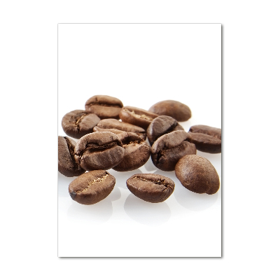 Tablou pe sticlă acrilică Boabe de cafea