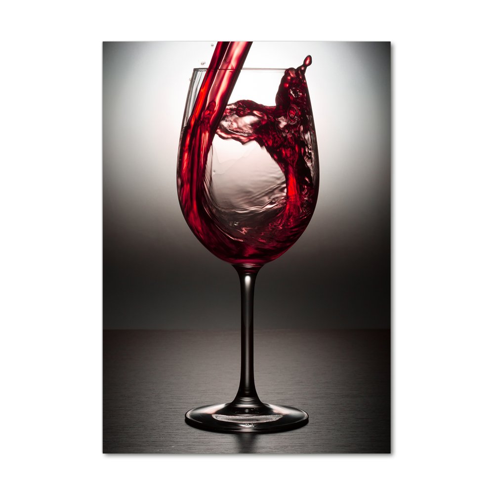 Tablou acrilic vin rosu