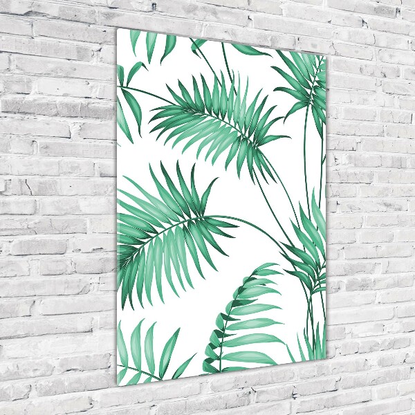 Tablou acrilic frunze tropicale