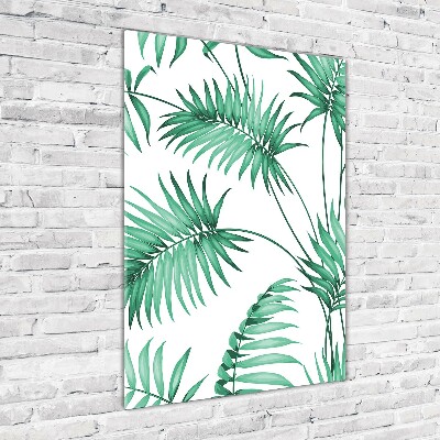 Tablou acrilic frunze tropicale