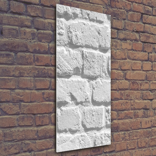 Tablou pe sticlă acrilică zid de cărămidă