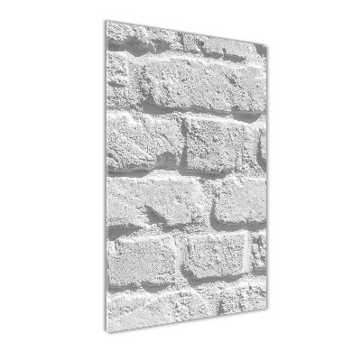 Tablou pe sticlă acrilică zid de cărămidă