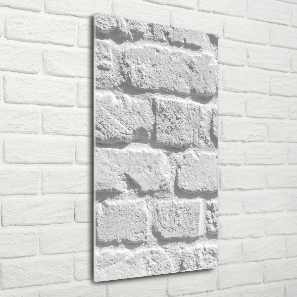 Tablou pe sticlă acrilică zid de cărămidă