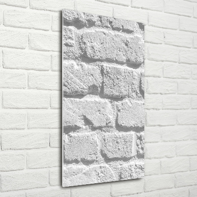 Tablou pe sticlă acrilică zid de cărămidă