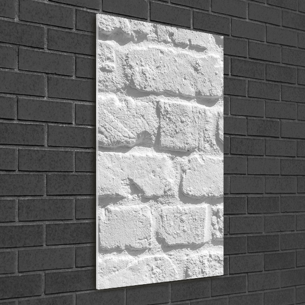 Tablou pe sticlă acrilică zid de cărămidă