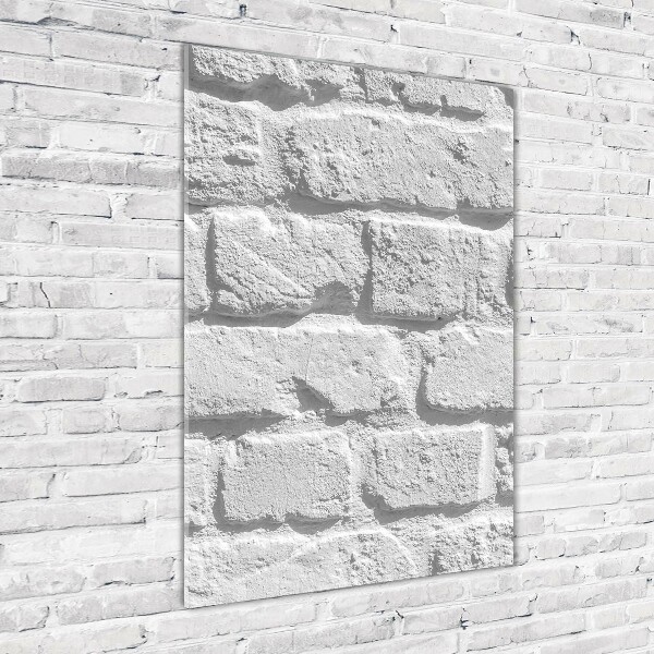 Tablou pe sticlă acrilică zid de cărămidă