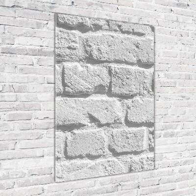 Tablou pe sticlă acrilică zid de cărămidă